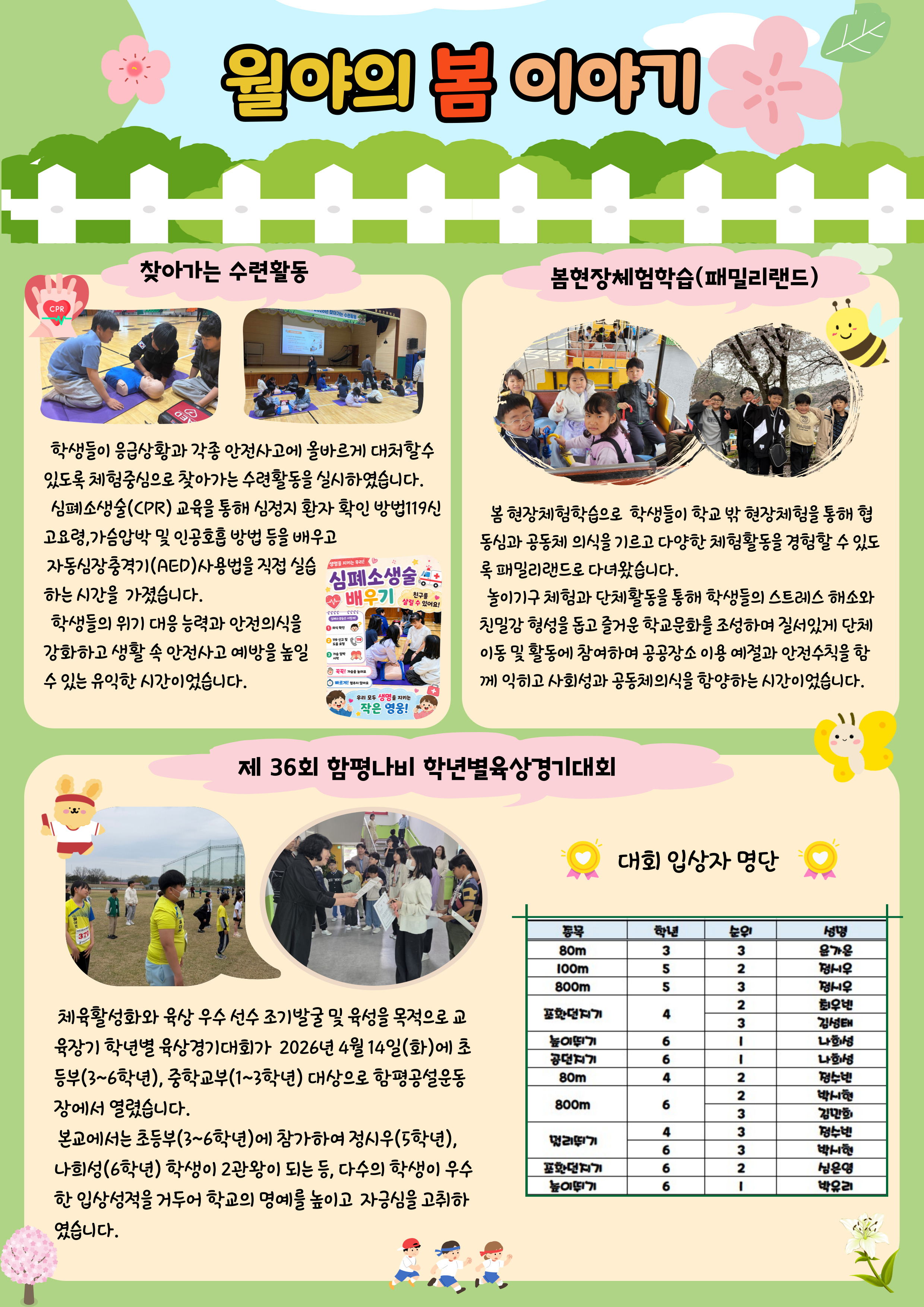 [월야초등학교] 월야소식지-2026.월야의 봄이야기